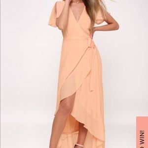 Lulus Maxi wrap dress
